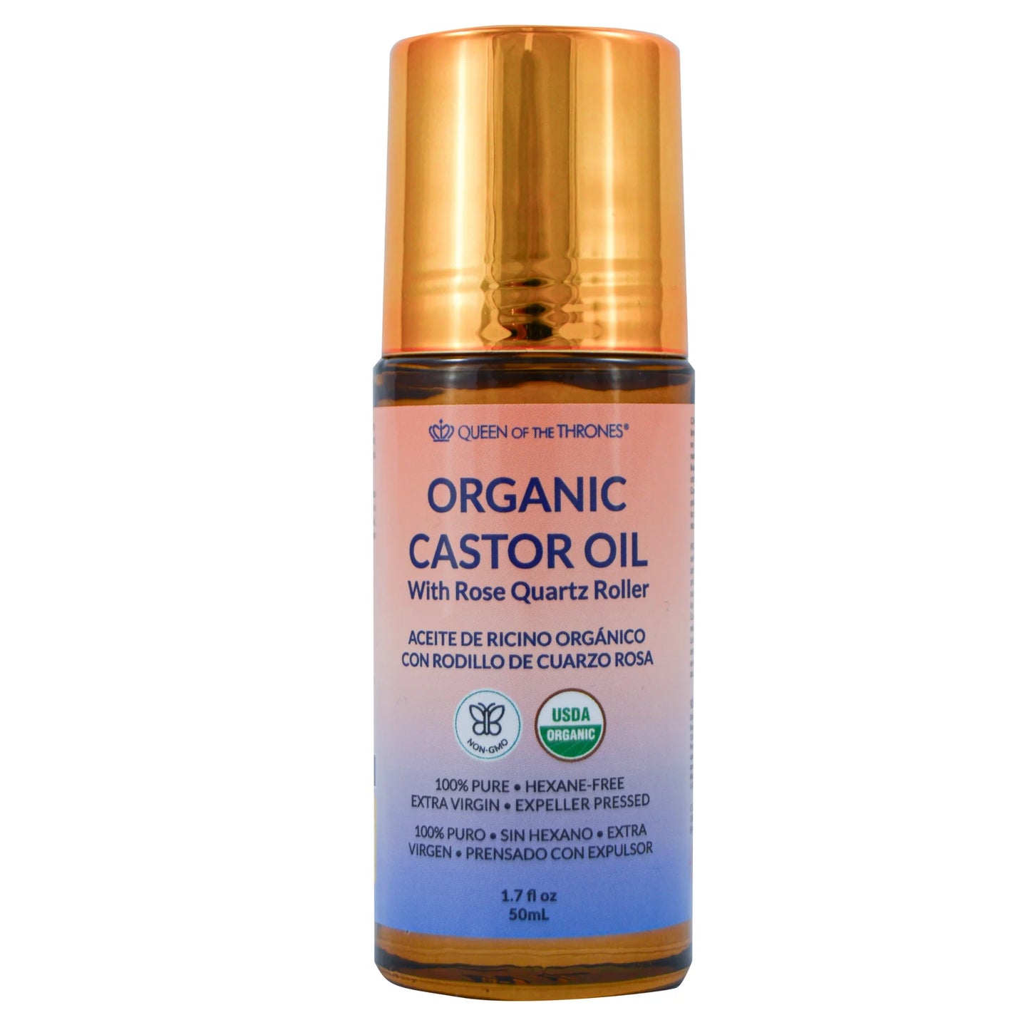 Organic Castor Oil Roll-On 1.7oz (50mL)