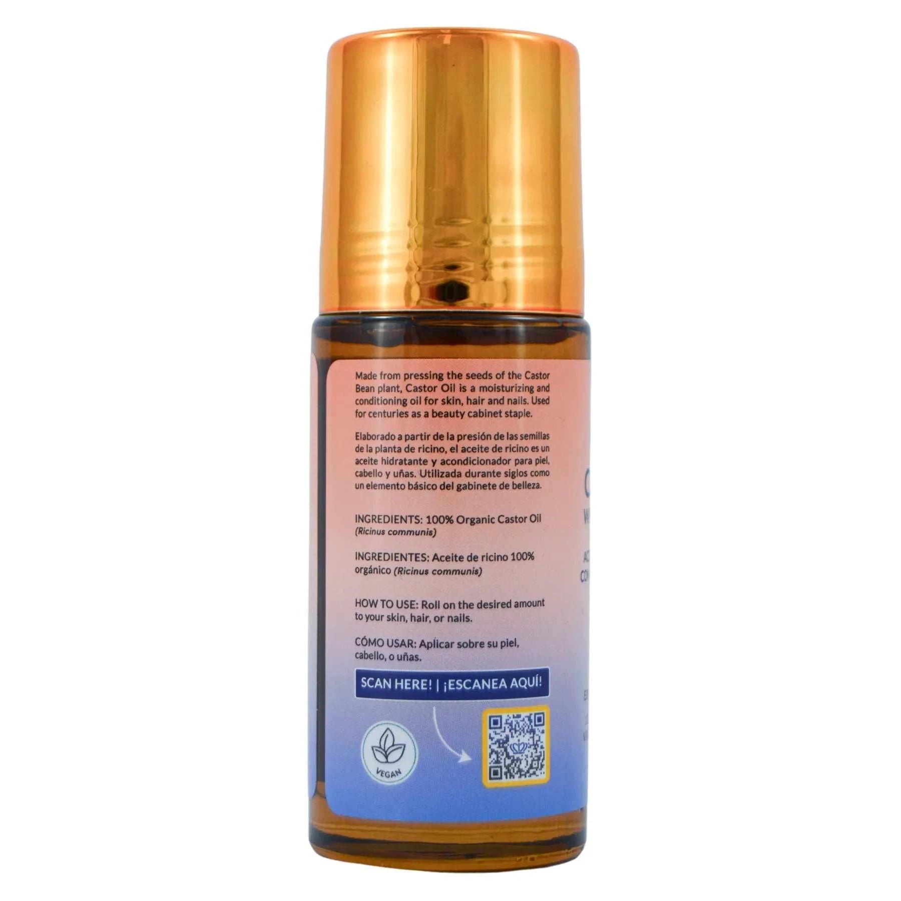 Organic Castor Oil Roll-On 1.7oz (50mL) - Natureworks Design