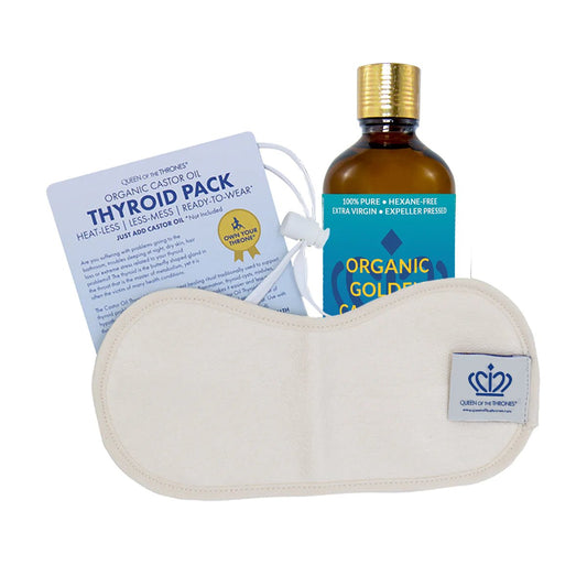 Original Organic Castor Oil Pack for Thyroid Kit