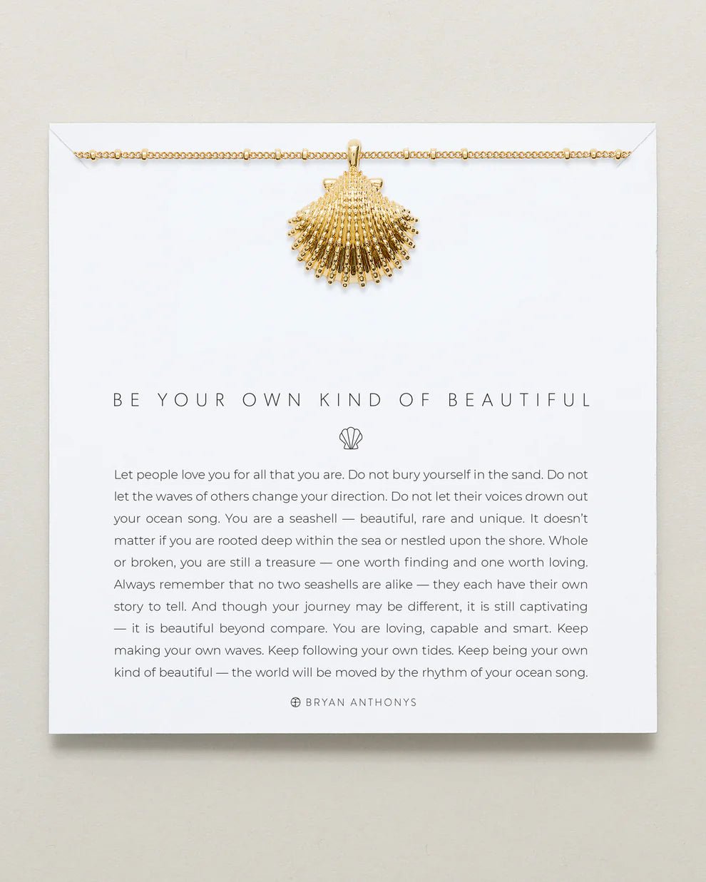 BE YOUR OWN KIND OF BEAUTIFUL PENDANT NECKLACE