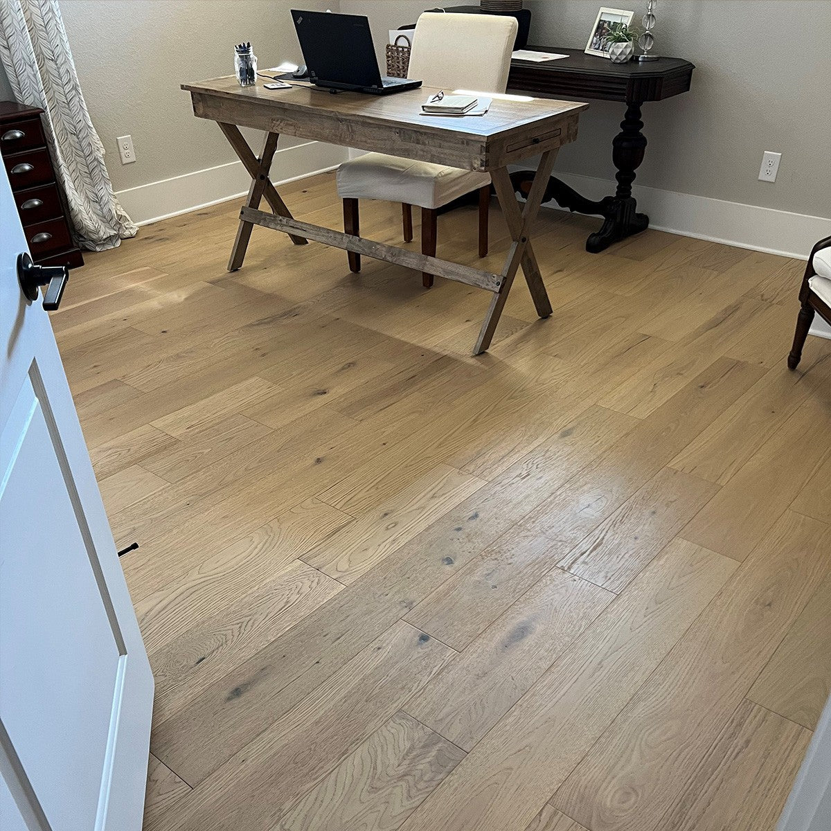 7.5" WIRE BRUSHED WHISTLER WHITE OAK WOOD FLOORING