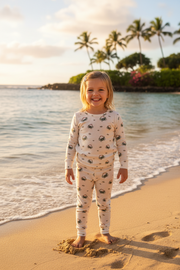 Sleeve Two Piece Pajama Set