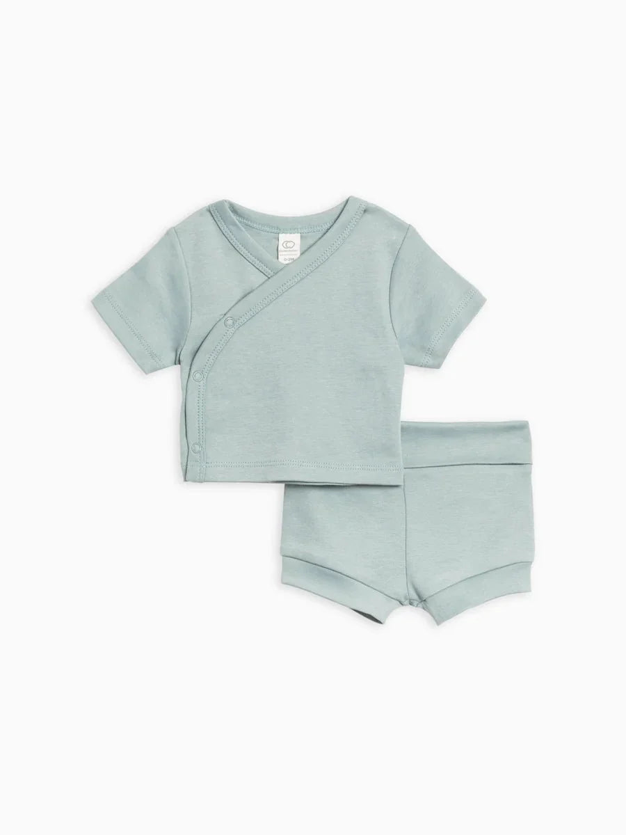 Kimono Wrap Top and Shorts Set