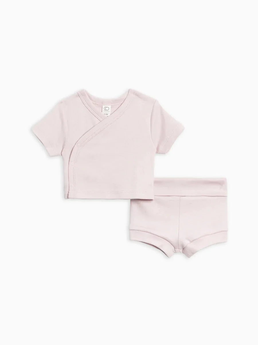 Kimono Wrap Top and Shorts Set