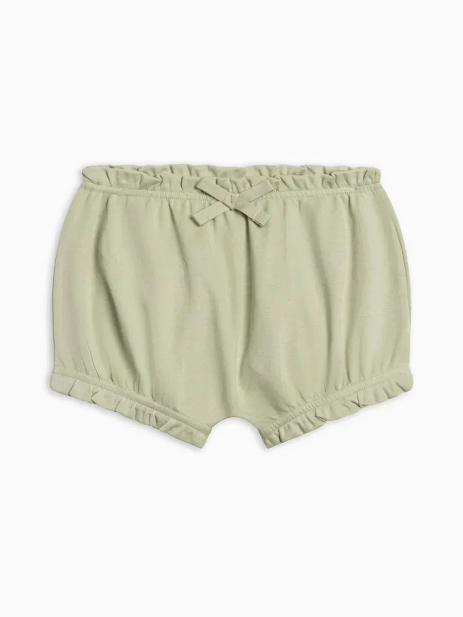 June Bloomers with elastic waist, floral prints, 100% organic cotton.