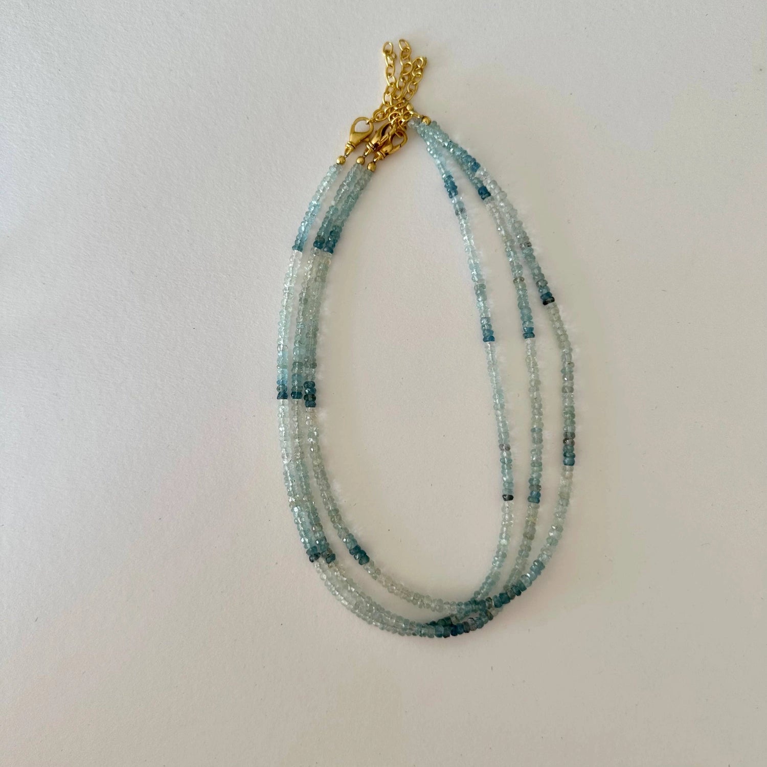 Aquamarine Necklace Blue Summer Crystal Natural Gemstones