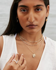 Breathe Silver Pendant Necklace