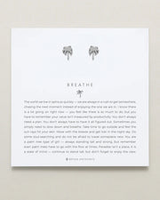 Breath Palm Stud Earrings