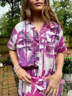 Summer PJ Short Set Palms