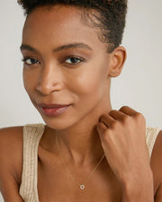 Family Silver Dainty Necklace