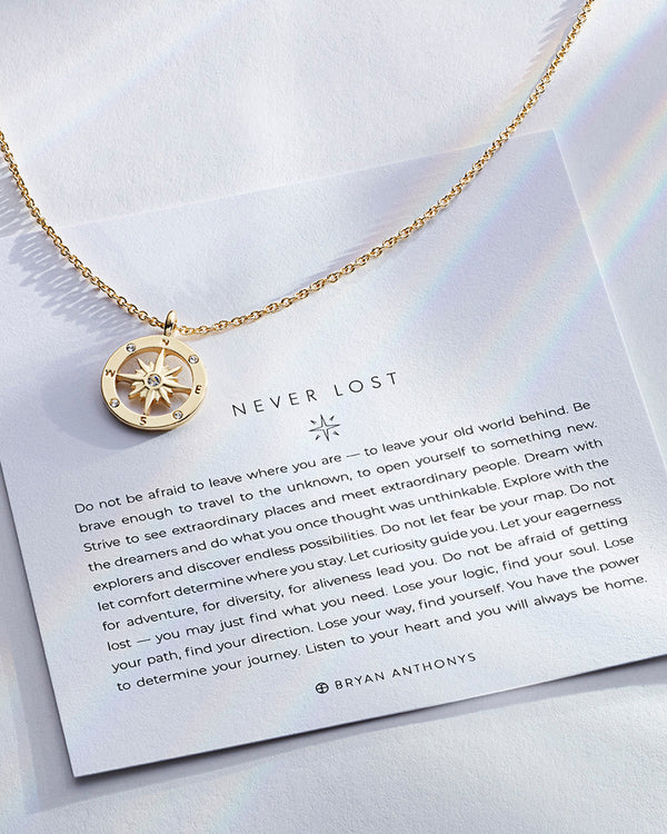 Never Lost Gold Pendant Necklace
