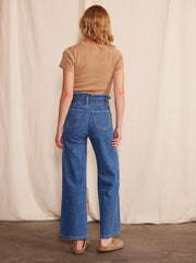 Penny Paperbag Wide Leg in Laguna Wash