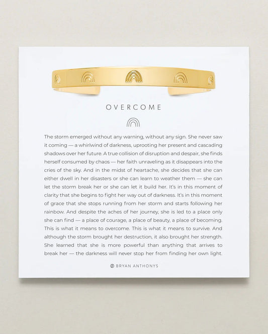 Overcome Engraved Cuff