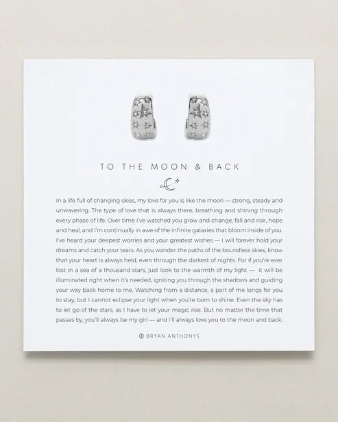 TO THE MOON & BACK HOOP EARRINGS