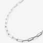 CONNECTED BOLD PAPERCLIP CHAIN NECKLACE