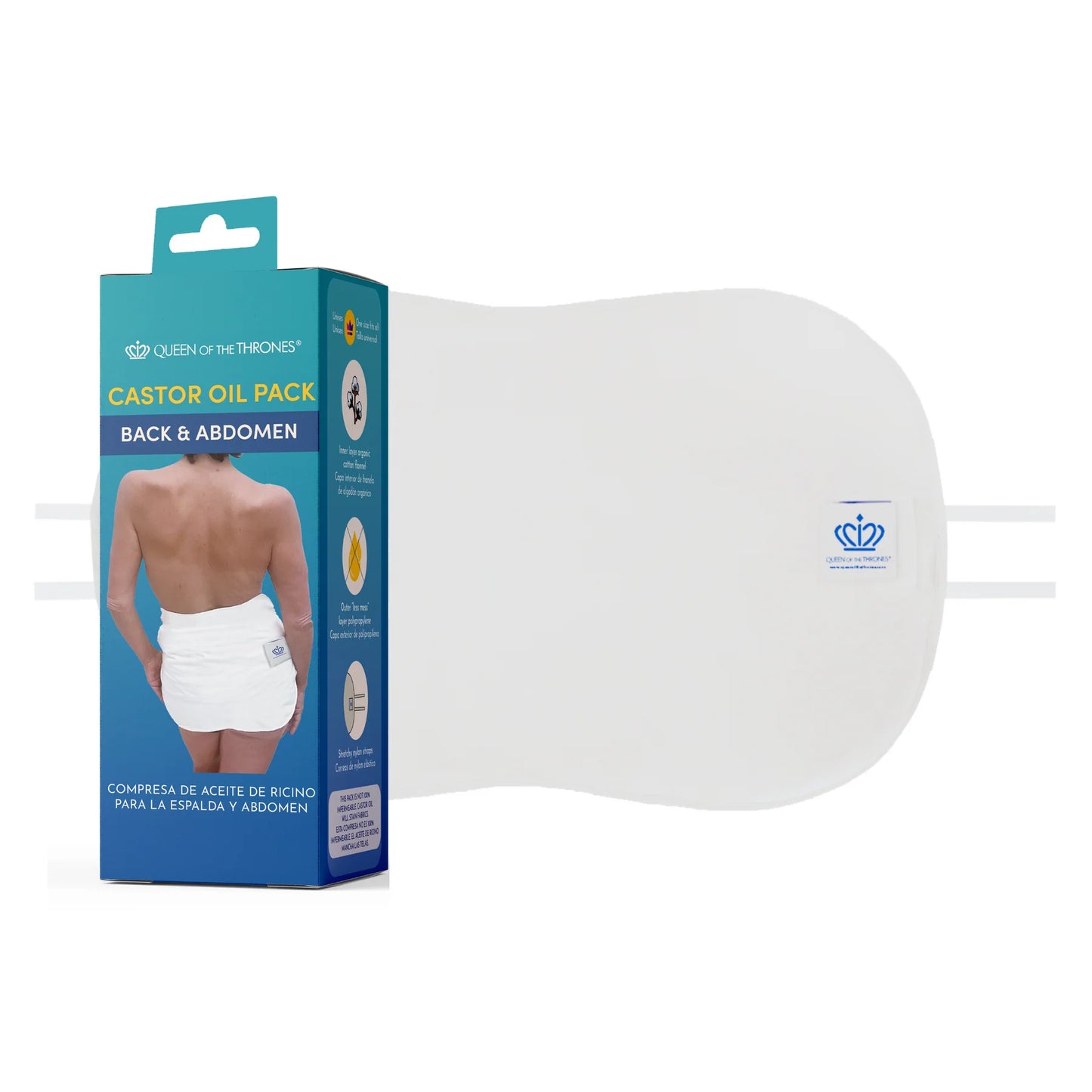 Back Castor Oil Pack Kit w/ Castor Oil