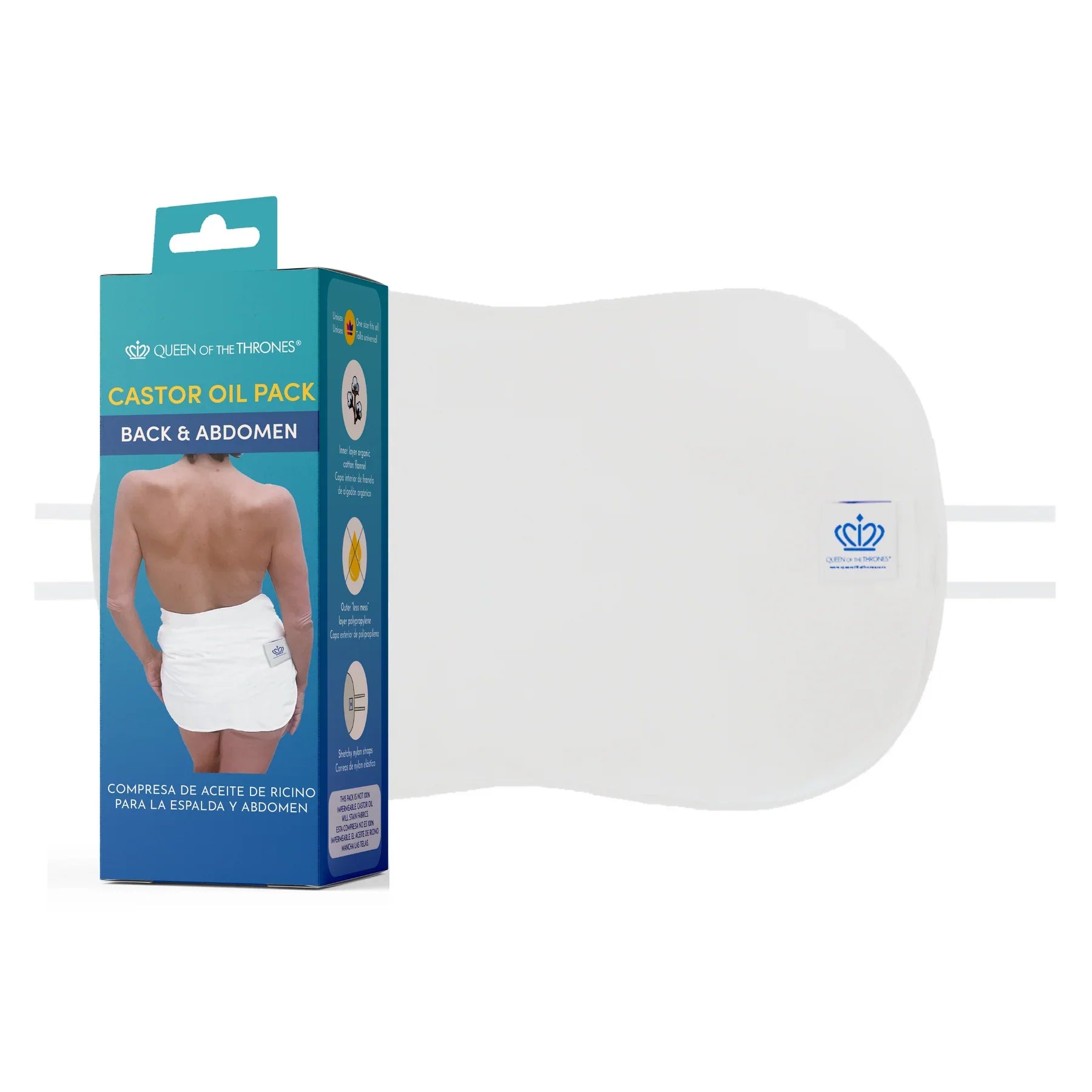 Back Castor Oil Pack Kit w/ Castor Oil