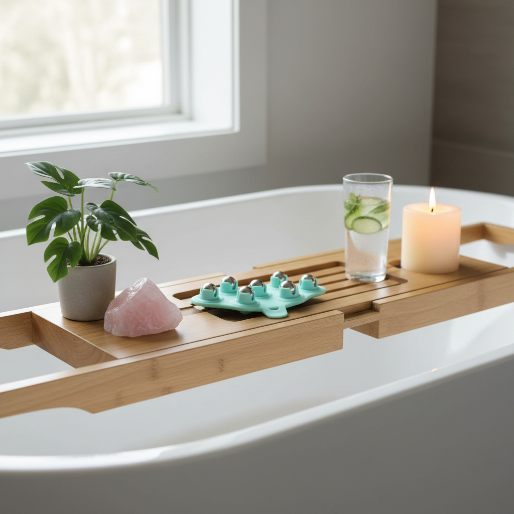 Fascia Massage Roller - Bath Caddy Scene