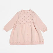 Milan Pointelle Knit Baby Sweater Dress (Organic Cotton) - Natureworks Design