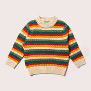 From One To Another Honeycomb Rainbow Snuggly Knitted Jumper - Natureworks Design
