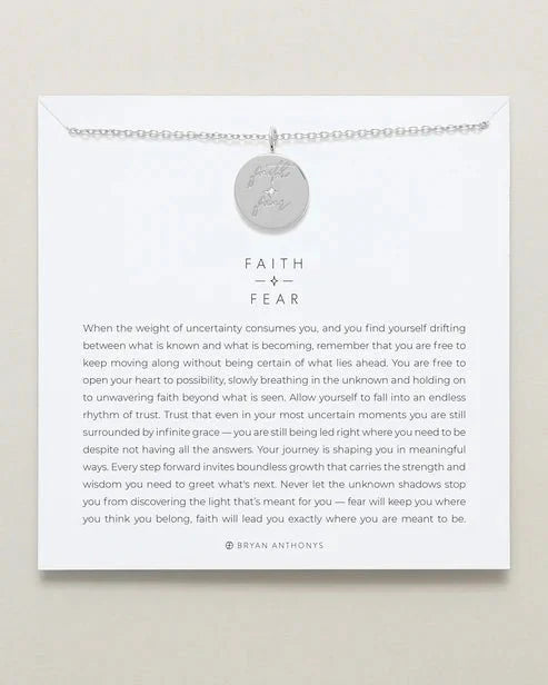 Faith Over Fear Necklace - Natureworks Design