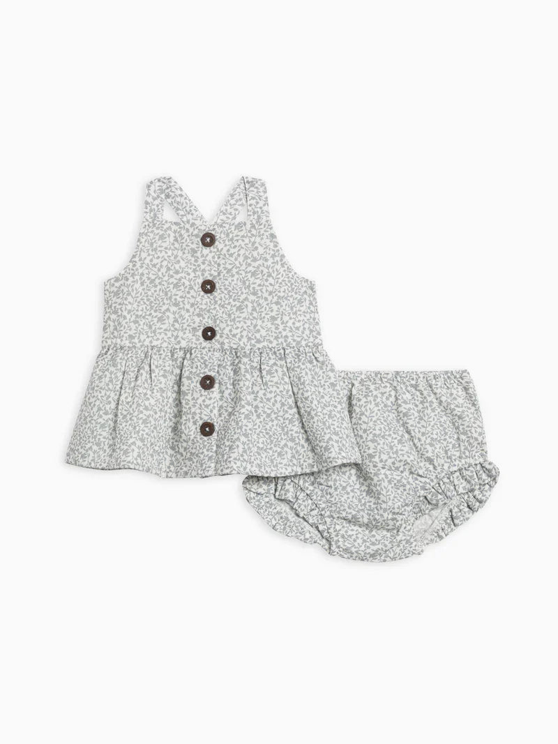Birdie Linen Ruffle Tank Set - Natureworks Design