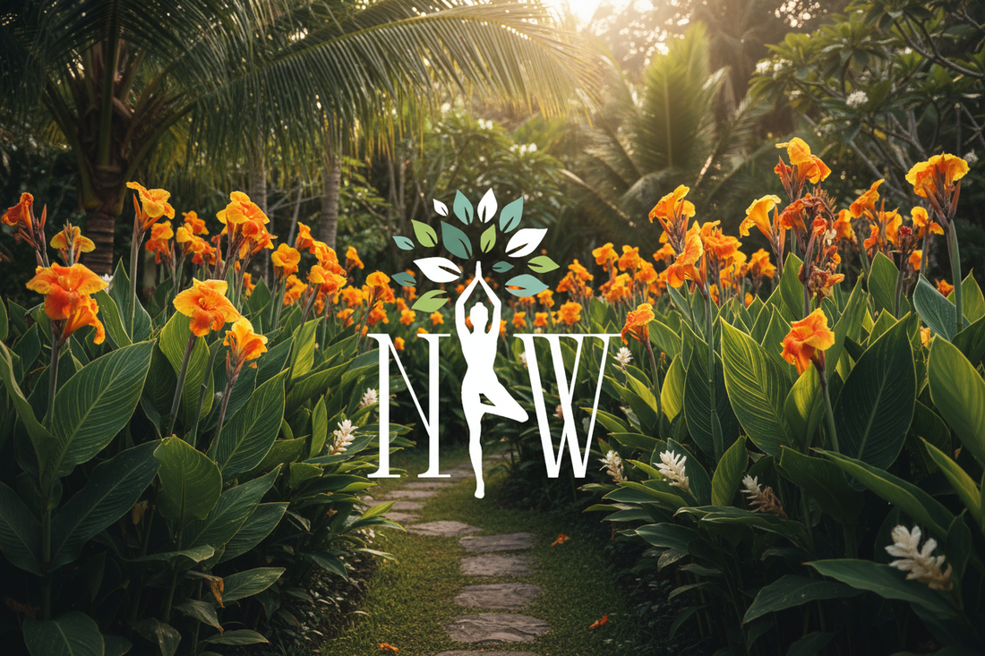 Natureworks Logo with Tropicanna Gold Cannas