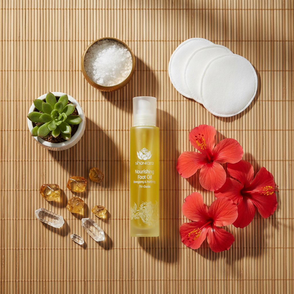 Nourishing Foot Oil - Tropical Flat Lay