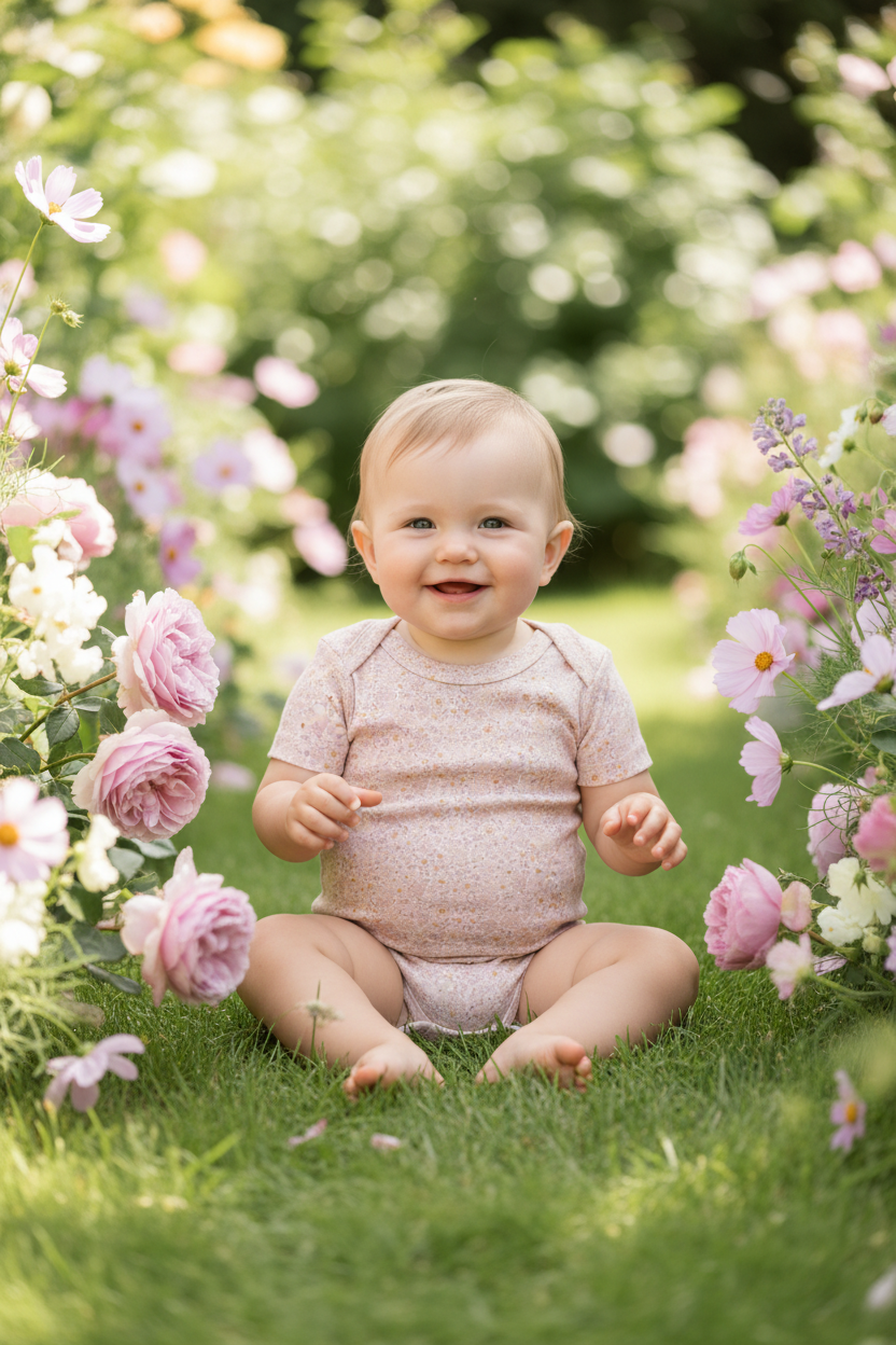 Primrose Fog Afton Bodysuit - Summer Flowers