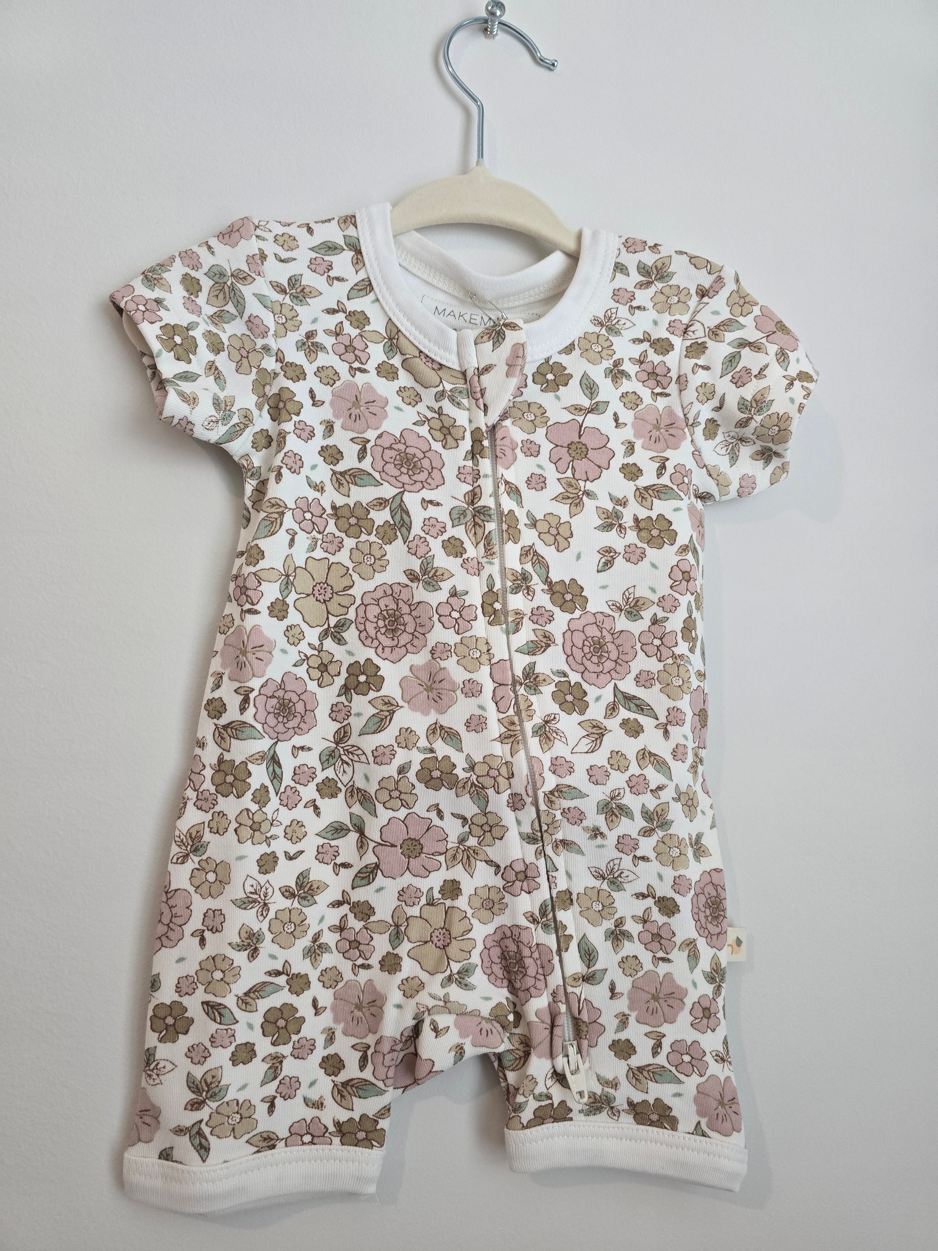 Organic Short Zip Romper