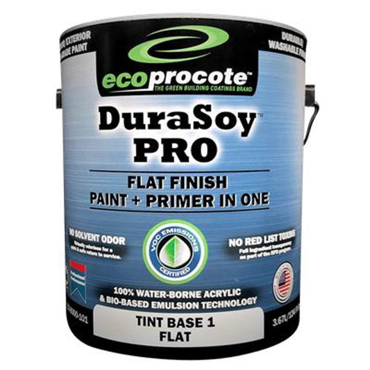 DuraSoy PRO Paint + Primer, Flat, Factory Tinted