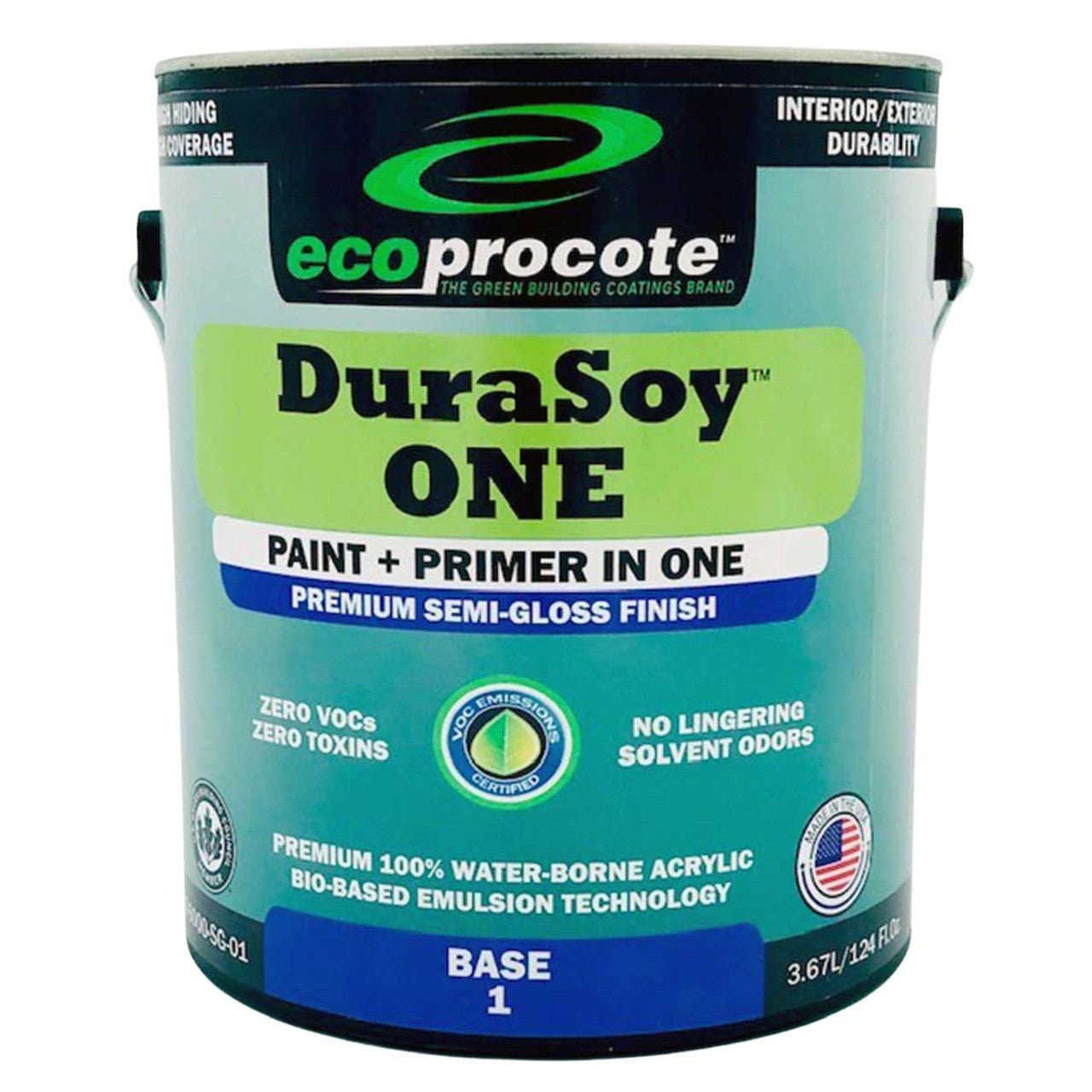 DuraSoy ONE Paint + Primer, Semi-Gloss, Factory Tinted