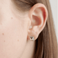 Silver Pyramid Stud Earrings