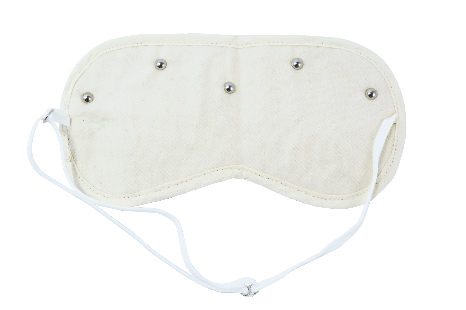 Organic cotton Medical Mystic Mask with stainless steel studs for enhanced meditation and acupressure.