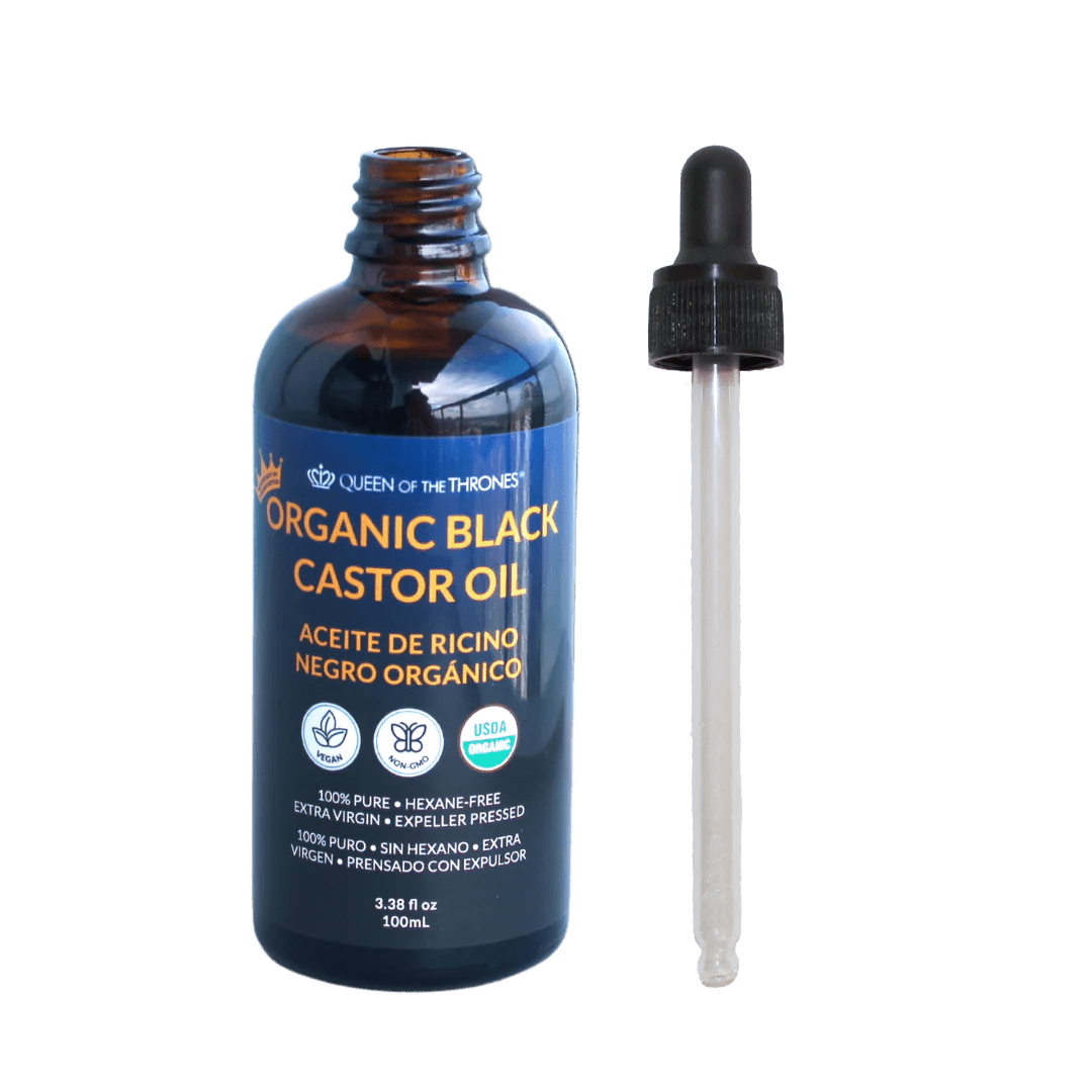 Organic Black Castor Oil 3.38oz | 100% Pure, Hexane-Free, Extra Virgin