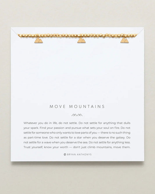 MOVE MOUNTAINS BEADED ICON BRACELET