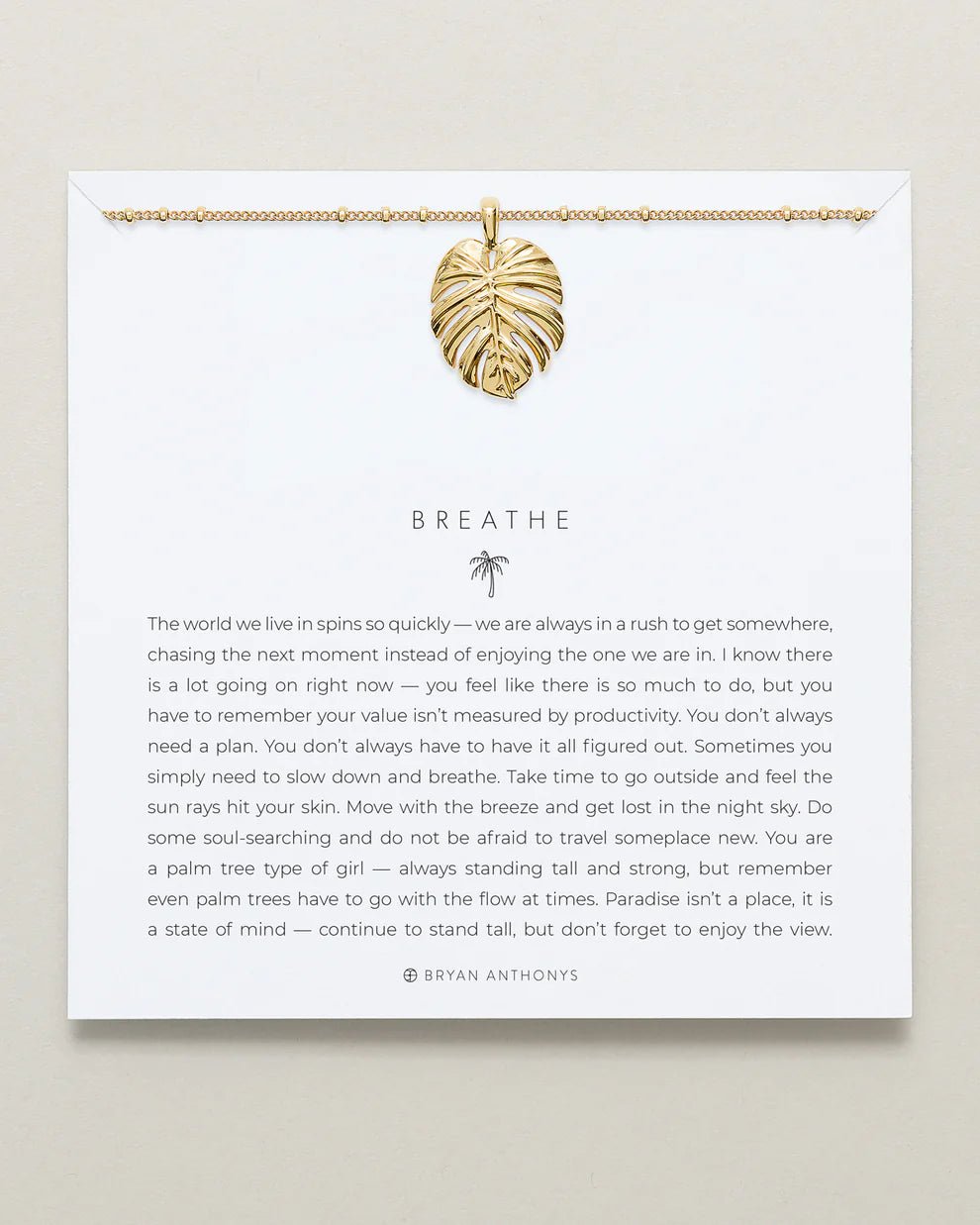 BREATHE PENDANT NECKLACE