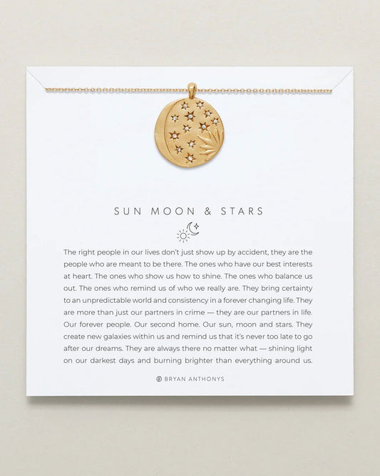 SUN MOON & STARS NECKLACE