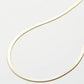 PAVED HERRINGBONE CHAIN NECKLACE