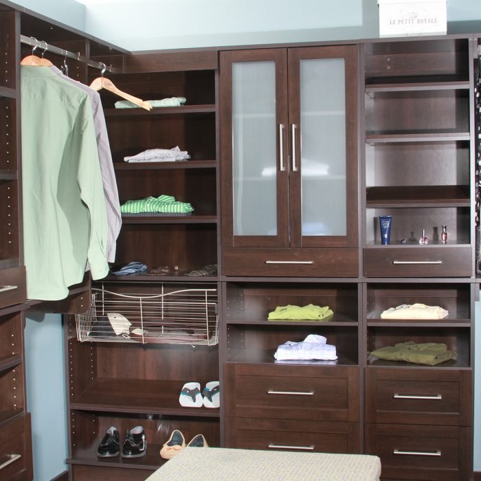 Espresso Closet Cabinets