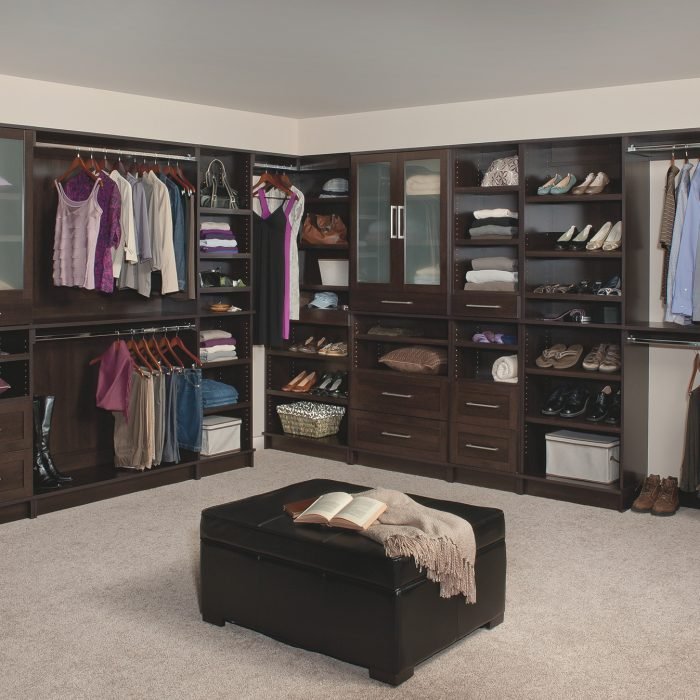 Espresso Closet Cabinets