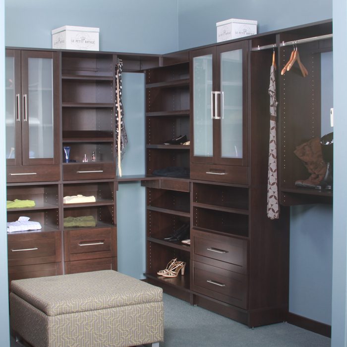 Espresso Closet Cabinets