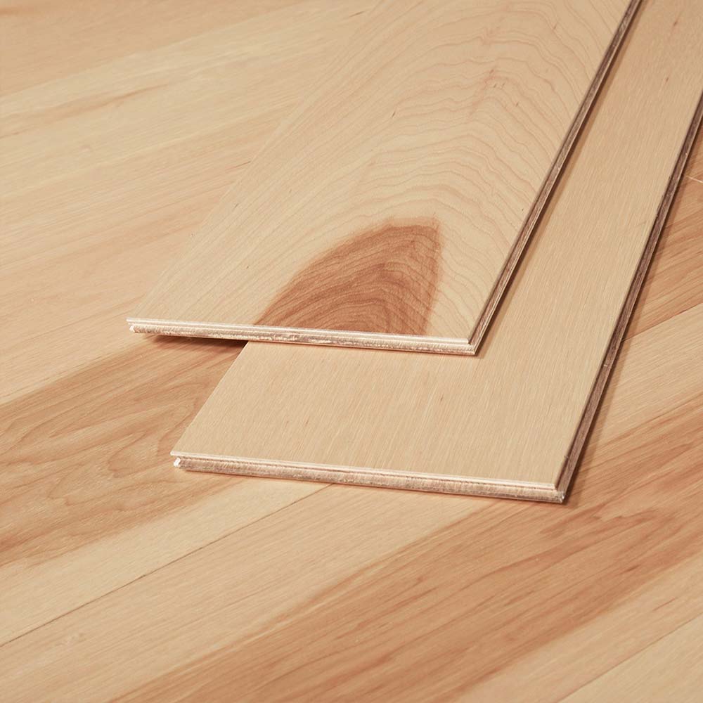 7.5" WIRE BRUSHED TETON HICKORY WOOD FLOORING