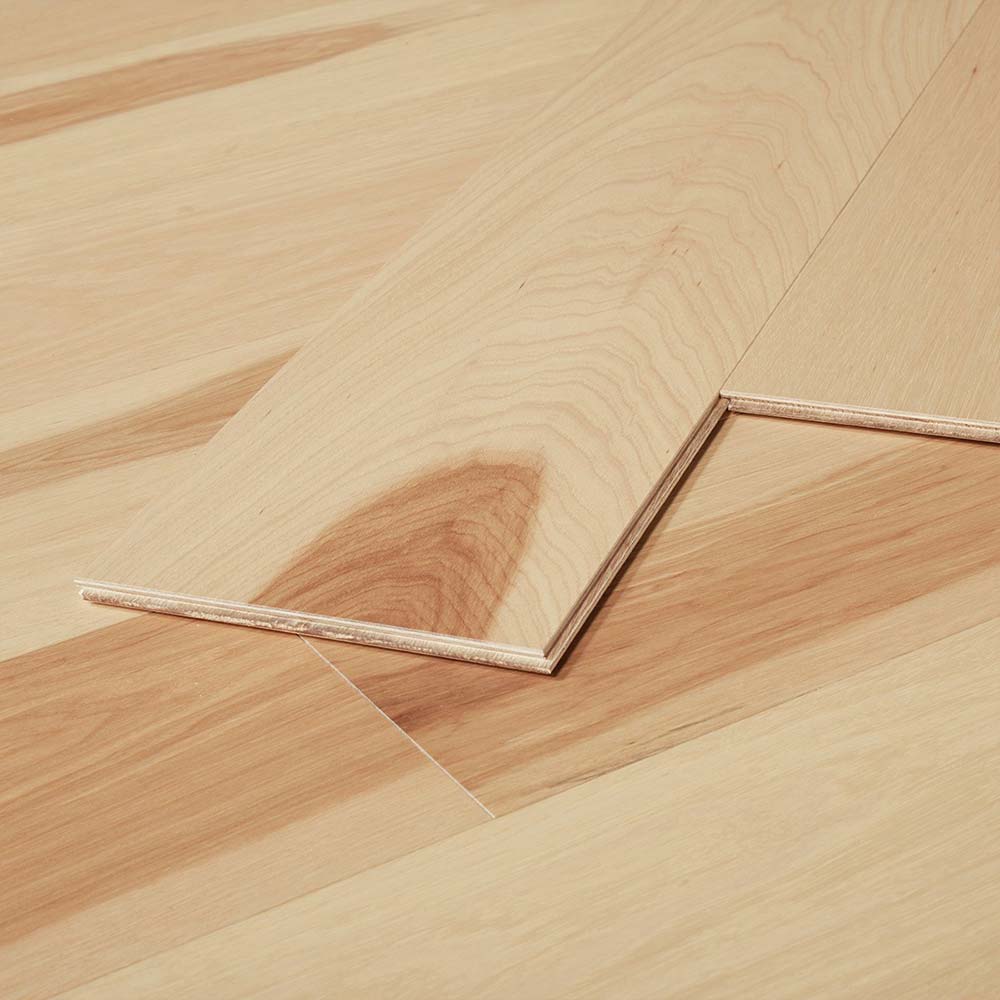 7.5" WIRE BRUSHED TETON HICKORY WOOD FLOORING