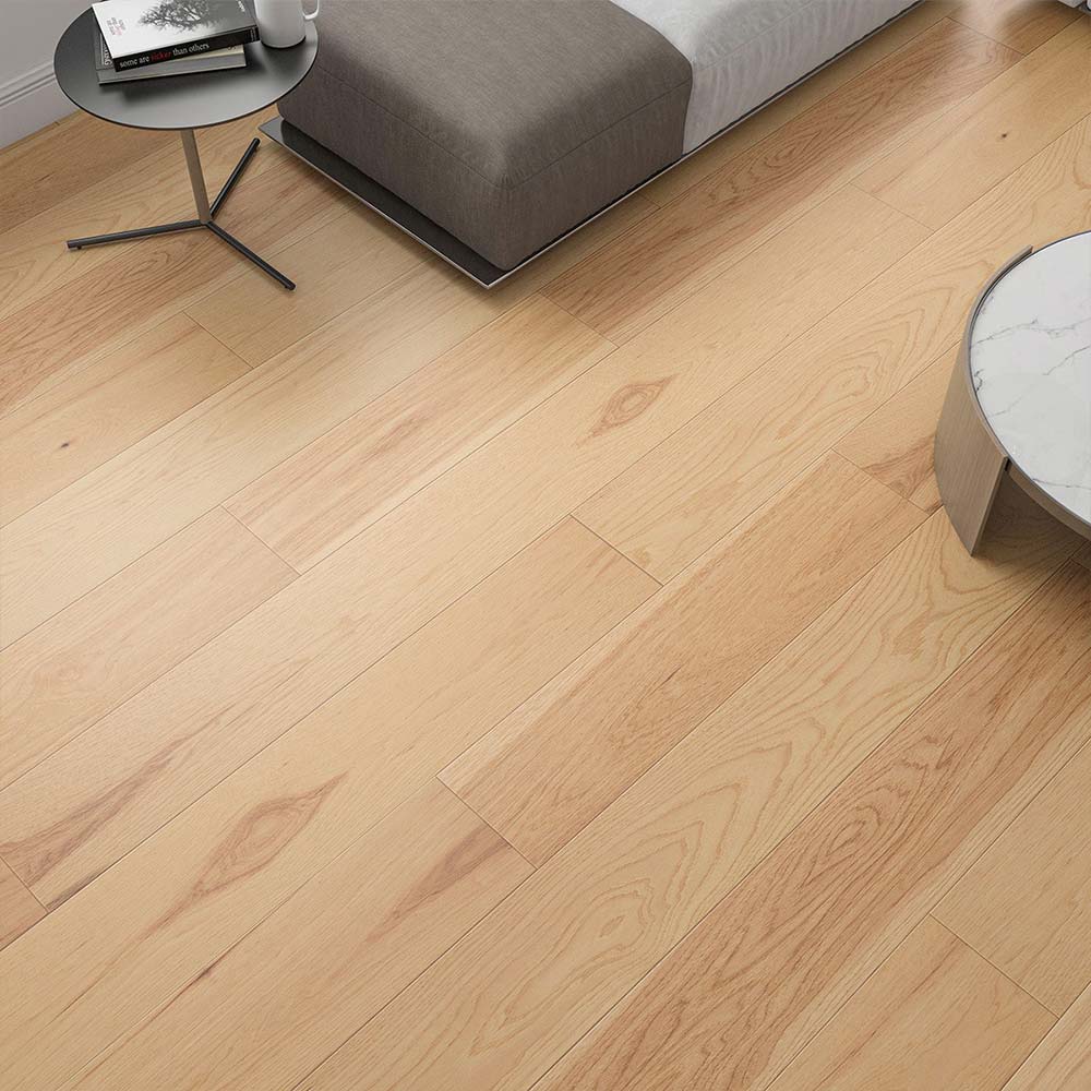 7.5" WIRE BRUSHED TETON HICKORY WOOD FLOORING