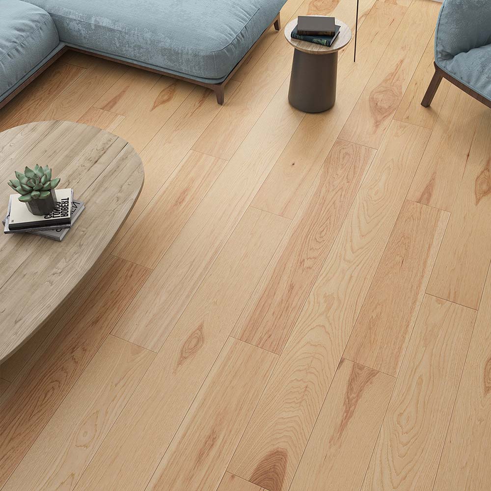 7.5" WIRE BRUSHED TETON HICKORY WOOD FLOORING