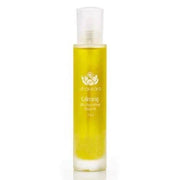 Calming Body Oil in a sleek glass bottle, promoting relaxation and hydration with nourishing essential oils.