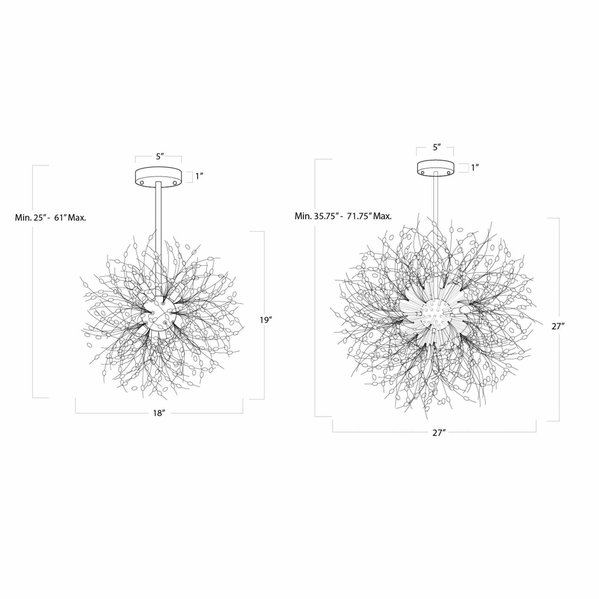 Chiffon Chandelier - Natureworks Design