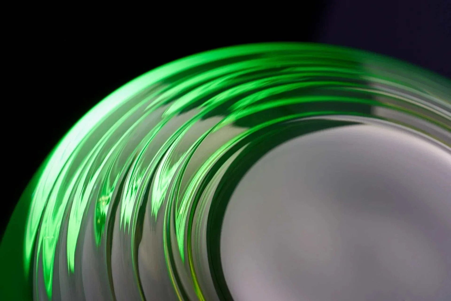 Vedic harmonizing solution in elegant design with green accents.