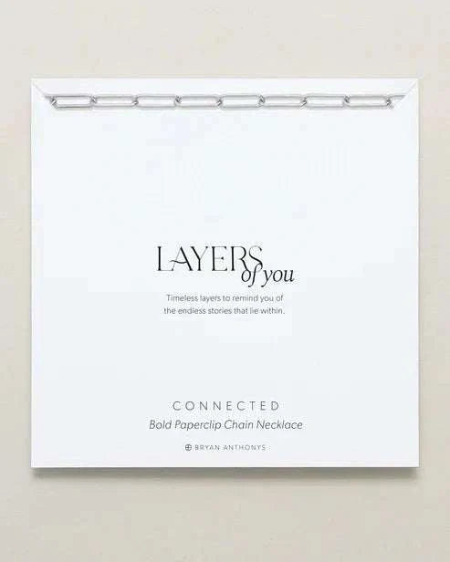 CONNECTED BOLD PAPERCLIP CHAIN NECKLACE - Natureworks Design